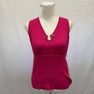 Y2k Hot Pink Sleeveless Snake Top